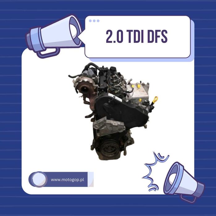Silnik VW 2.0 TDI DFS | Gwarancja Rok | Montaż | Laweta | Zawiercie