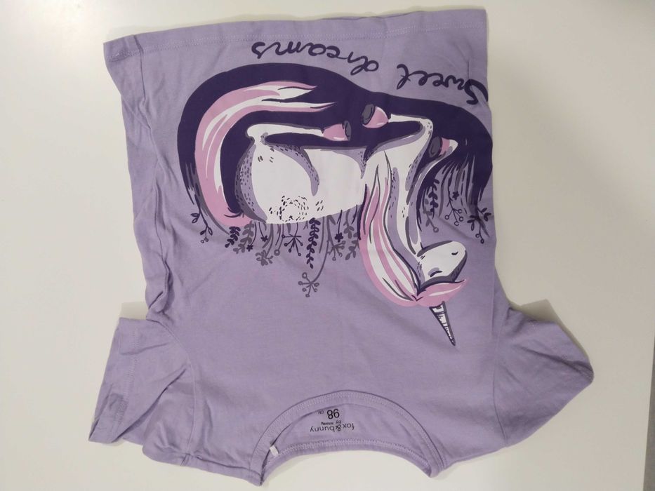 Bluzki krótki rękaw+ legi 3/4 rozmiar 98/104