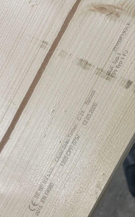 Belka klejona, belka z drewna klejonego KVH BSH 18x18