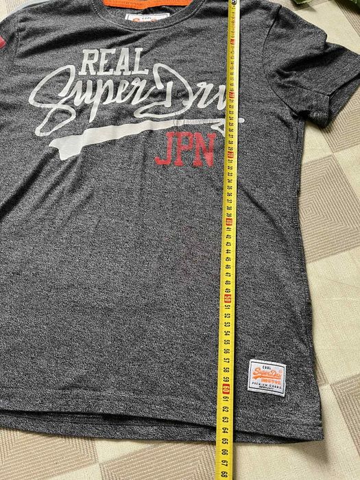 Superdry M koszulka szara t-shirt logo markowa wyprzedaż