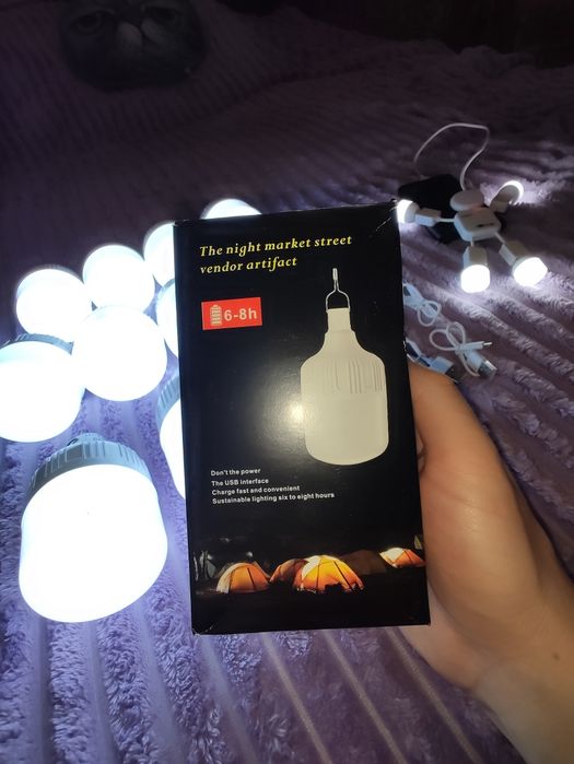 LED лампа USB зарядка