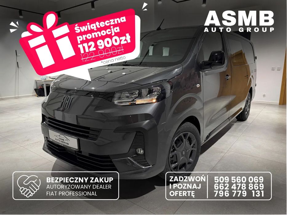 Fiat Scudo Furgon BRYGADOWY Maxi  ! Promocja ŚWIĄTECZNA ! SKŁADANY !!! Fiat Scudo BRYGADOWY ! 6 -osobowy