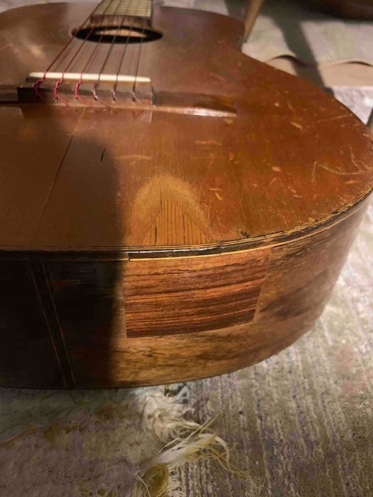 Guitarra clássica antiga luthier Jacques Favino anos 60