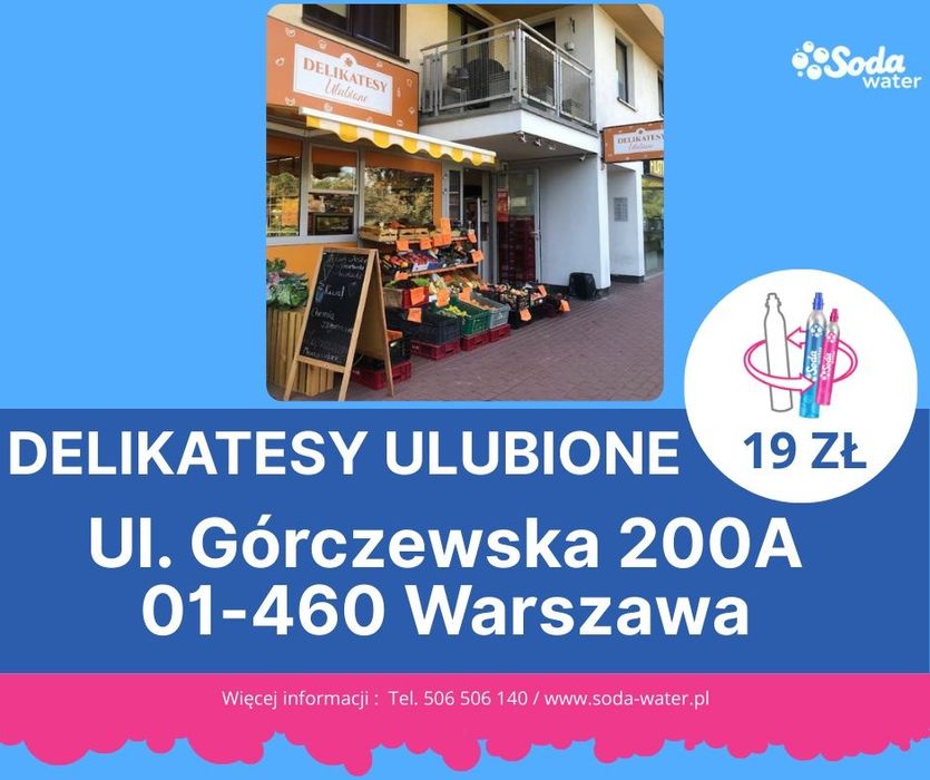 Promocja! Bemowo Soda SodaWater wymiana cylindrów