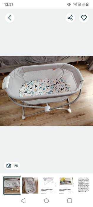 Łóżeczko kołyska lezaczek