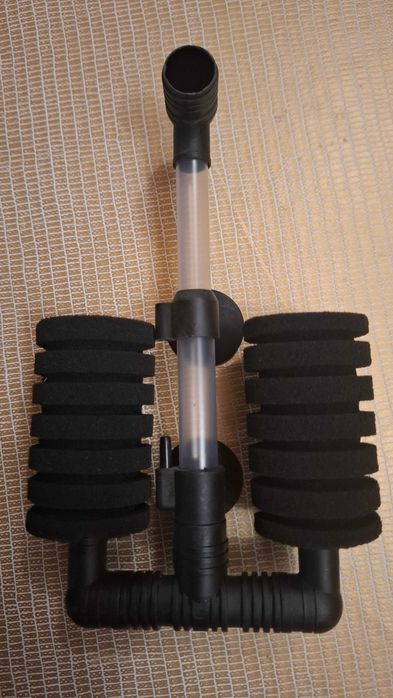 Filtro duplo de esponja para aquário