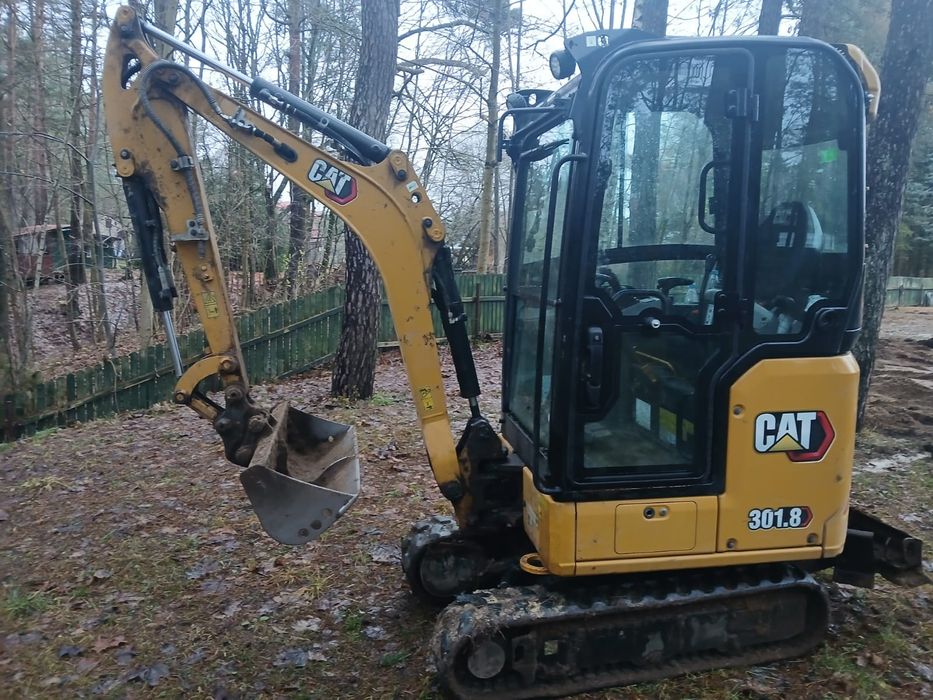 Sprzedam minikoparki CAT 301.8 FV 86500 zł netto