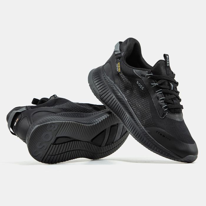 Кроссовки Hugo Boss Titanium Runn Evo Gore-Tex Black мужские оригинал новые кросівки нові чоловічі для міста та спорта