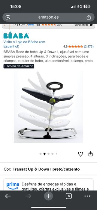 Espreguiçadeira Bebé (BEABA)