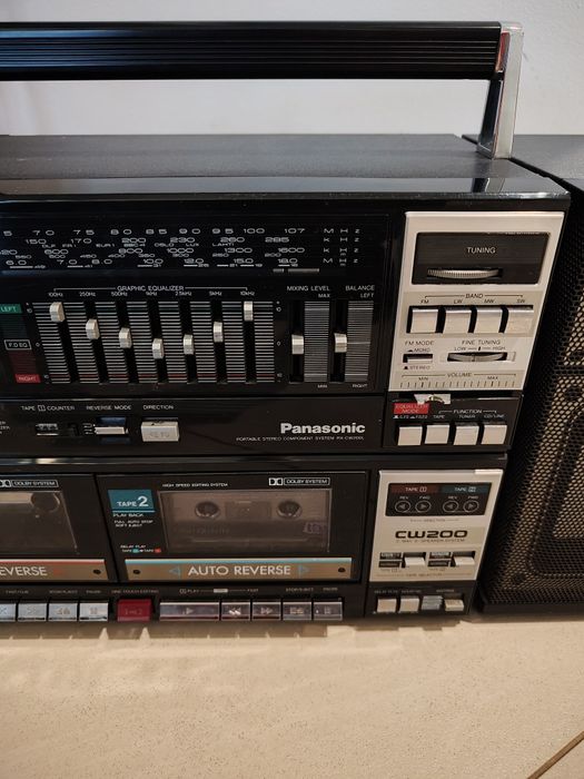 Radiomagnetofon boombox retro Panasonic CW200 RX-CW200L Japan nie Sony