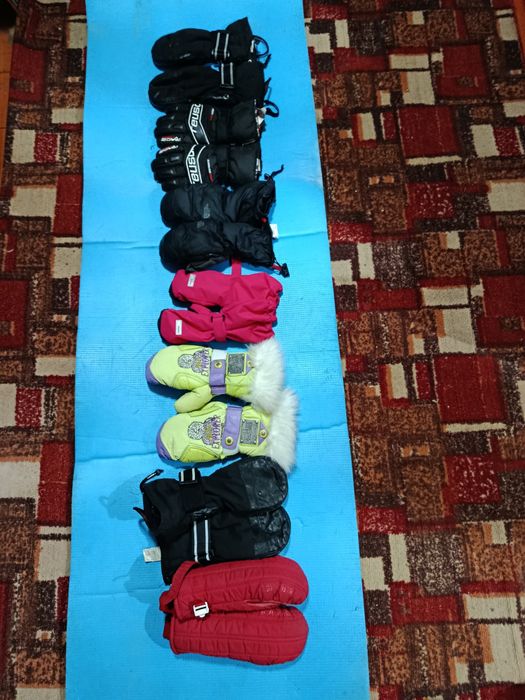 Мужские женские зимние рукавицы ТHF и др.брендов оригинал