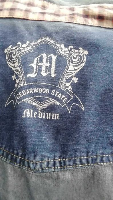 Męska koszula jeansowa Western 100% bawełna roz. M