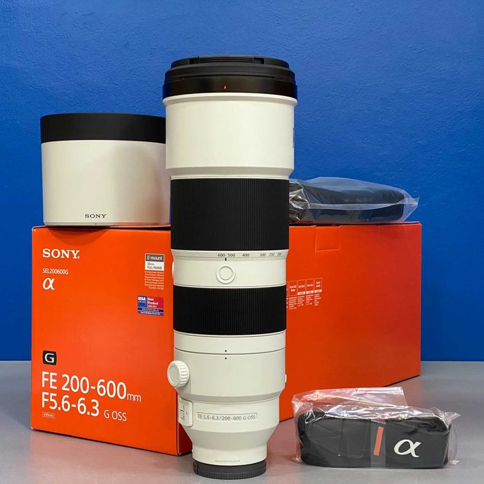 Sony FE 200-600mm f/5.6-6.3 G OSS | NOVA | 3 ANOS DE GARANTIA