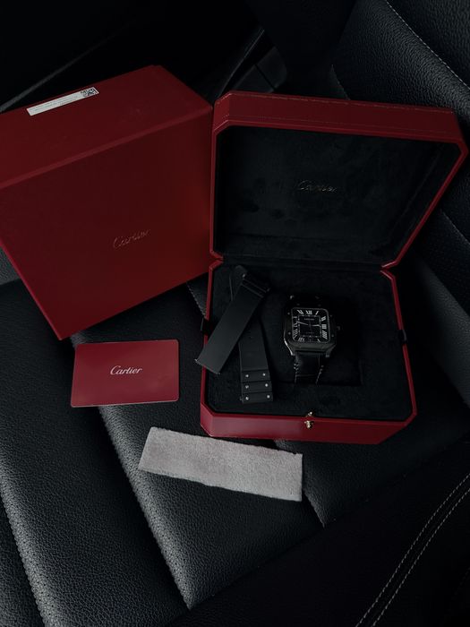 Cartier Santos Black ADLC Steel