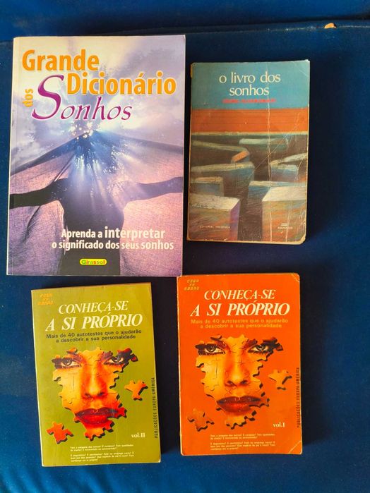 Lote 4 Livros Interpretação de Sonhos Misticismo e Autoconhecimento