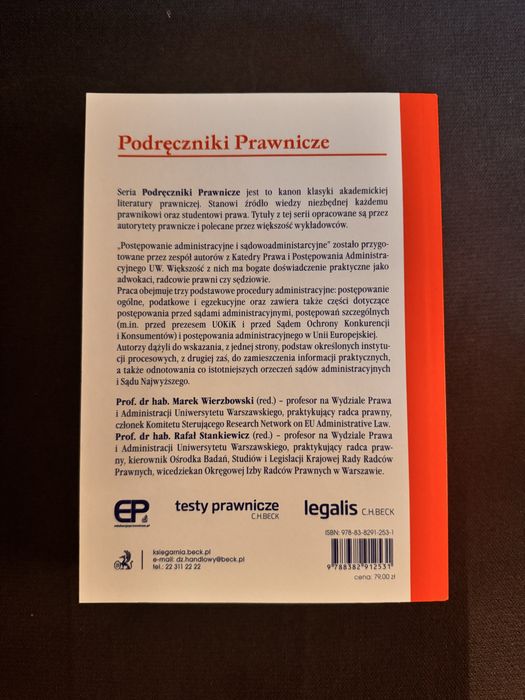 Postępowanie administracyjne i sądowoadministracyjne podręcznik prawo