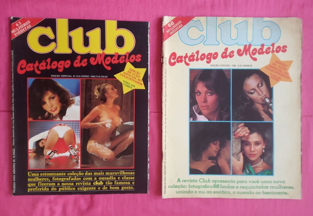 9 revistas CLUB (brasileiras) eróticas