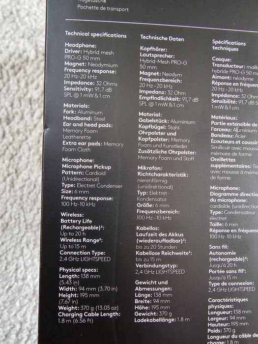 Auriculares LOGITECH PRO X Wireless