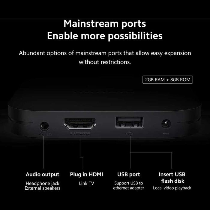 [ENVIO GRÁTIS] Xiaomi TV Box S (2nd Gen) NOVO – Transforme sua TV em S