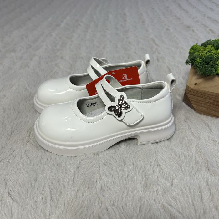 Туфлі дитячі білі Apawwa для дівчинки,туфельки,26,27,28,30