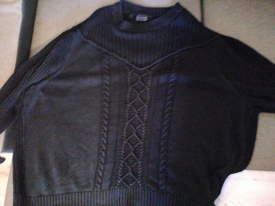 Sweter męski czarny duży rozmiar