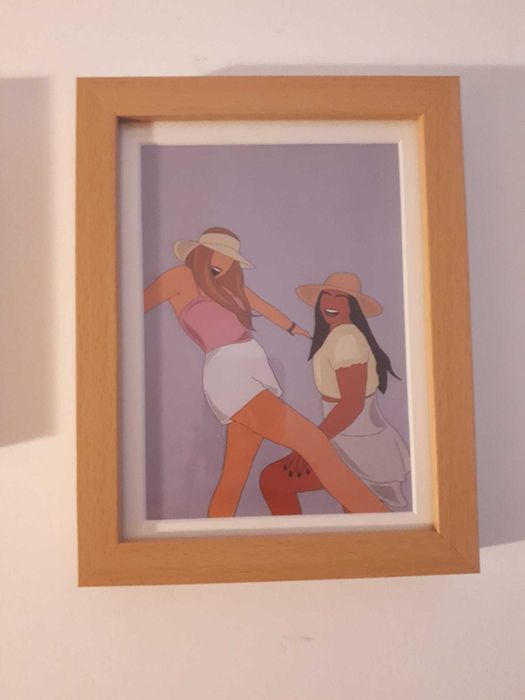 Quadro Personalizado com retrato Cartoon, ideal para prenda