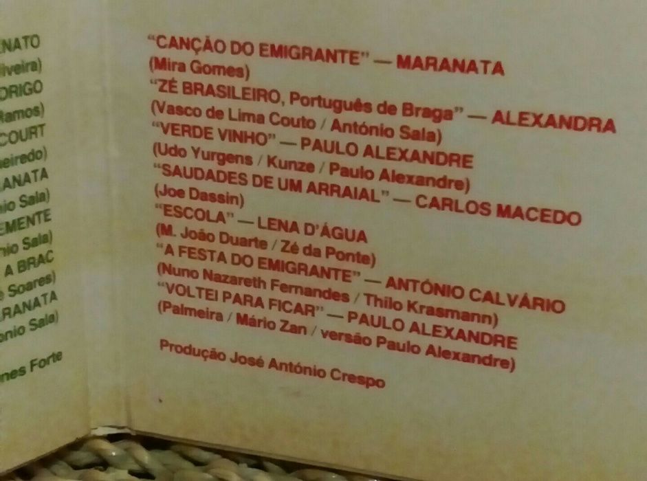 LP Portugal meu país, 1 congresso das Comunidades Portuguesas 1981