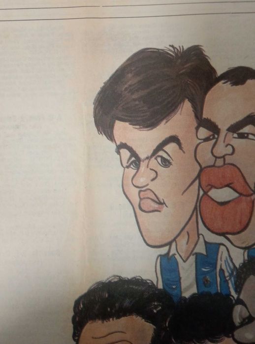 Poster caricaturas FC Porto campeão nacional 91/92