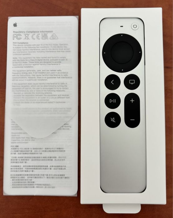 Pilot Apple Oryginalny TV Siri Remote srebrny 3 gen