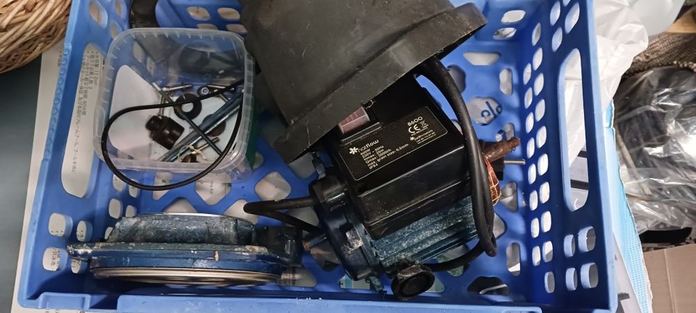 Bomba água,  motor a funcionar