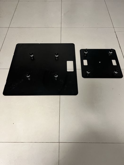 2 x Truss preta de iluminação led (8 tubos de 2m + 4 chapas)  c/ sacos