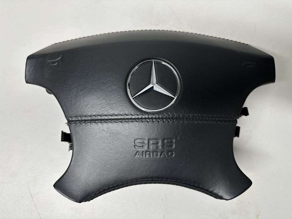 MERCEDES W220 W215 V12 AMG skóra szyta poduszka kierownicy  AIRBAG