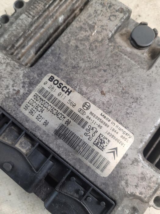 Komputer Sterownik Silnika 9656162180 0281011560 Peugeot 206 1.6Hdi