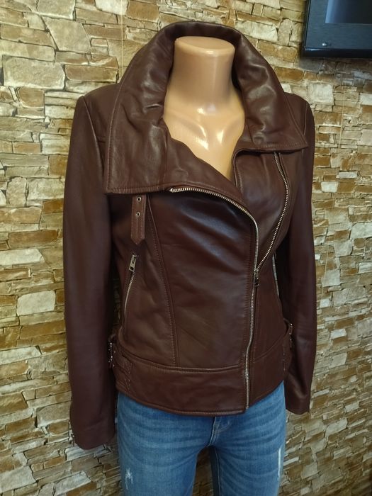 Нова!Шкіряна куртка косуха,авіатор,шкіряна курточка,косуха,Mango,44р