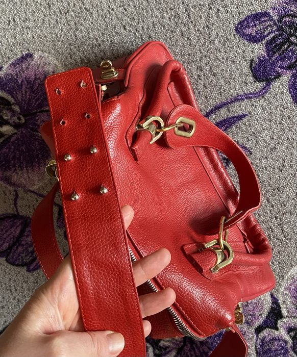 Chloé Chloe Paraty червона сумка з натуральної шкіри