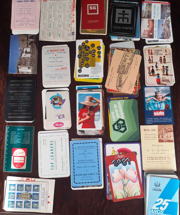 Calendários de bolso