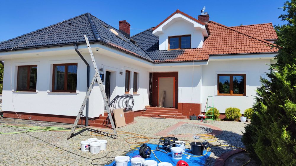 Mycie i malowanie dachów, mycie elewacji, kostki, paneli PV