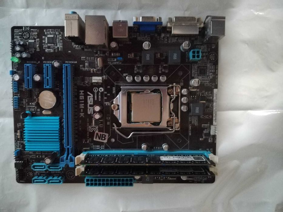 Kit ASUS H81M‑K + Intel Core i5‑3470K + 16 GB DDR3 (Pronto a usar)
