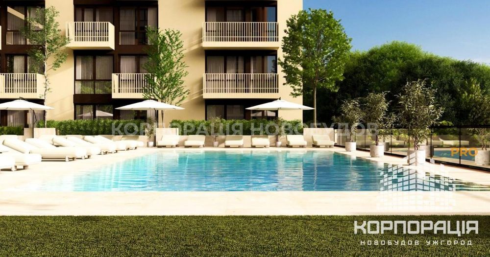 Продаж 2-км квартири, 70.7 м2, 2 поверх,ЖК з басейном і парком