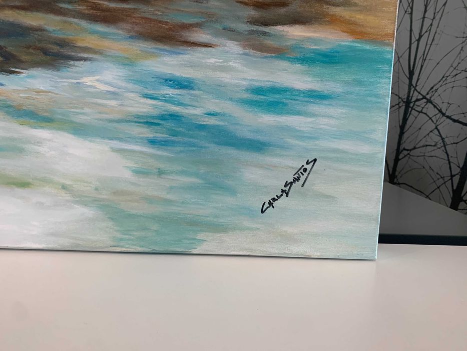 Quadro Pintado a Óleo 
Abstrato