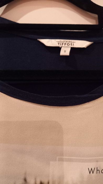 Camisola de meia estação, azul marinho c estampado à fr, S - Tiffosi