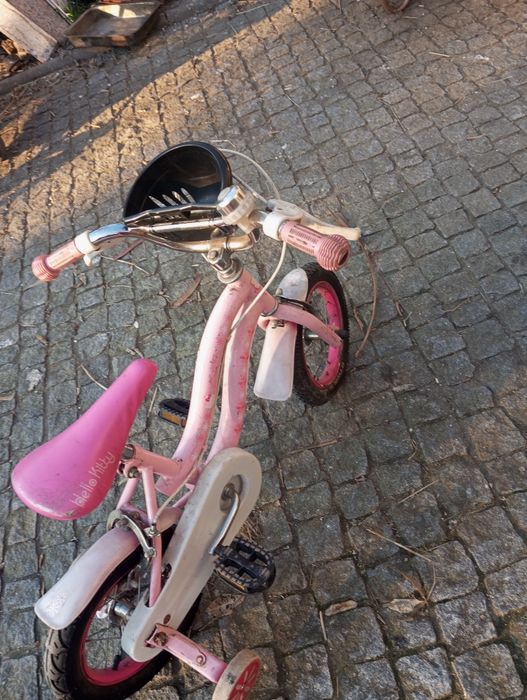 Bicicleta de menina hello Kitty