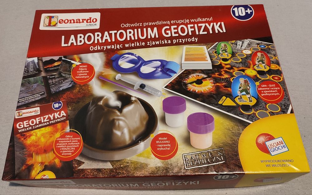 LABORATORIUM GEOFIZYKI – 2x gry + zestaw do eksperymentu
