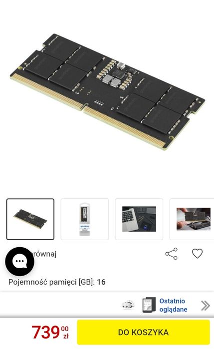 SO-DIMM DDR5 16GB Lexar -nowa