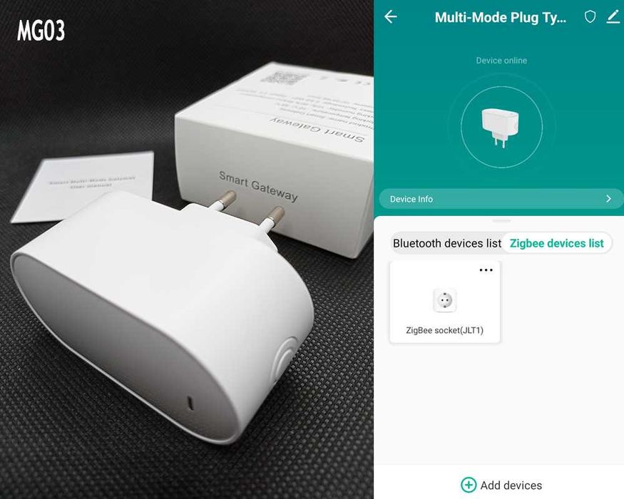 Multi-Mode шлюз Tuya Zigbee, Bluetooth, InfraRed