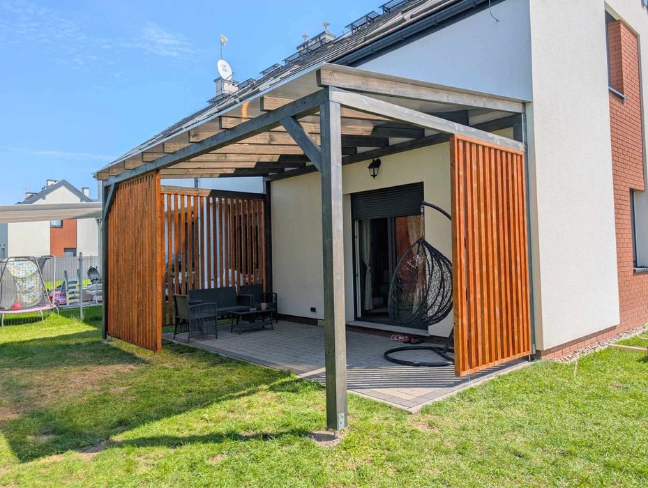 Wiaty, zadaszenia, altany, pergole, domki , tarasy