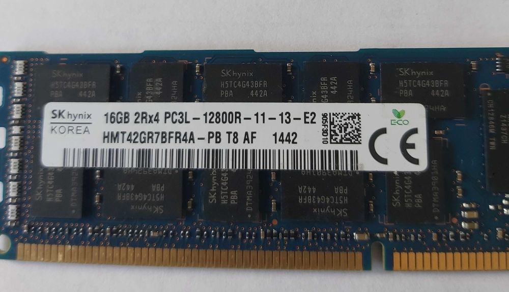 Pamięć serwerowa ECC samsung hynix DDR3 16GB