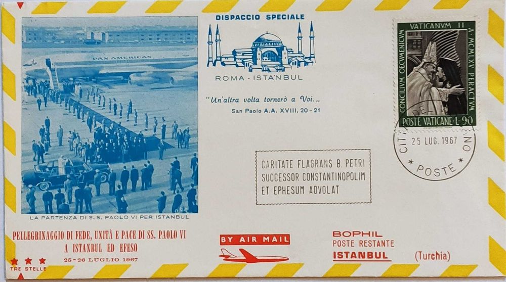 Watykan poczta lotnicza 1967