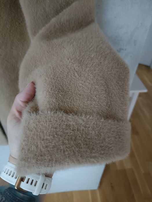 Płaszcz damski typu Alpaka  beżowy
