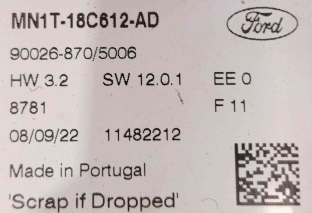 Comando Chauffage / Sofagem MN1T-18C612-AD - FORD PUMA